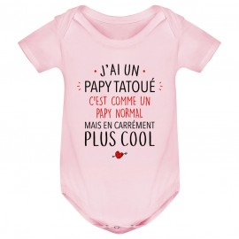 Body bébé J'ai un papy tatoué