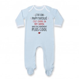 Pyjama bébé J'ai un papy tatoué