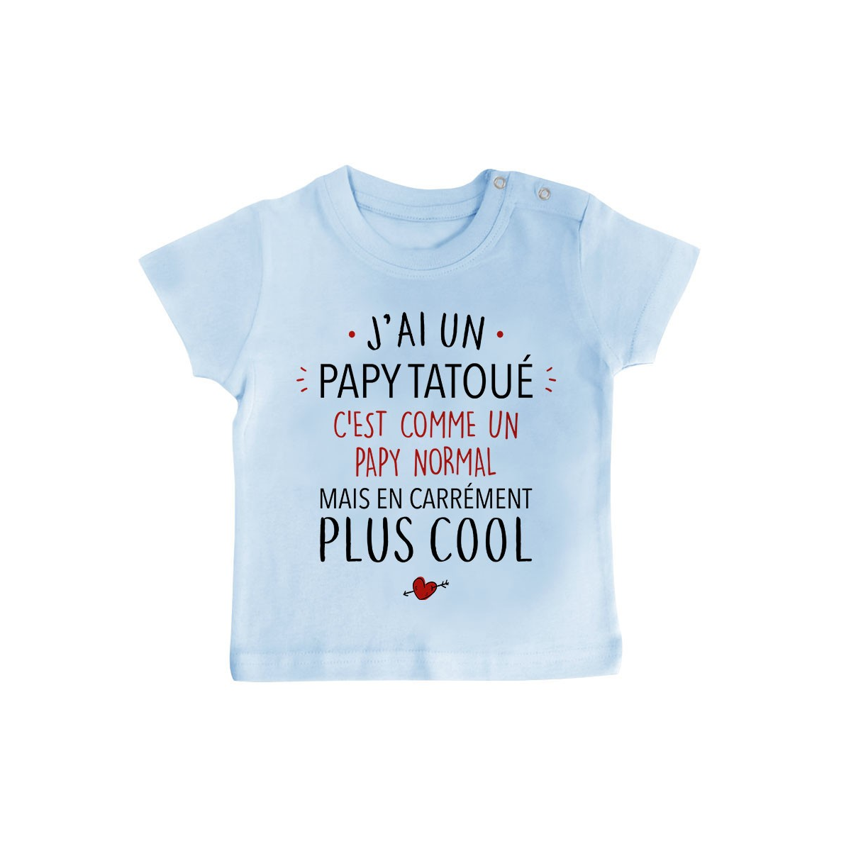 T-Shirt bébé J'ai un papy tatoué