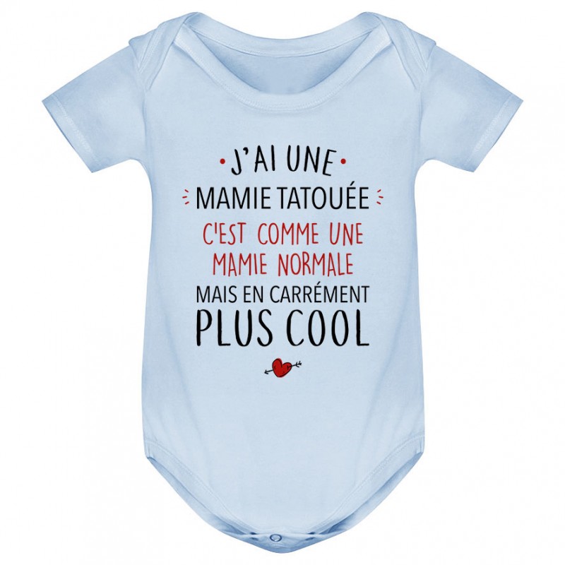 Body bébé J'ai une mamie tatouée