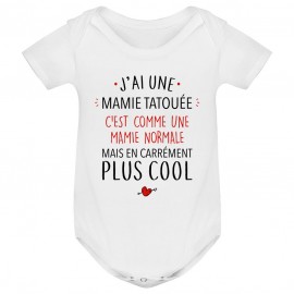 Body bébé J'ai une mamie tatouée