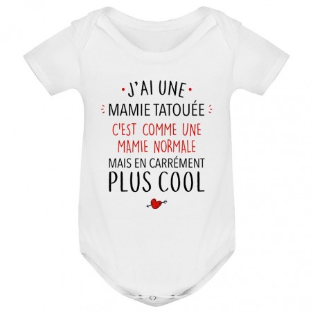 Body bébé J'ai une mamie tatouée