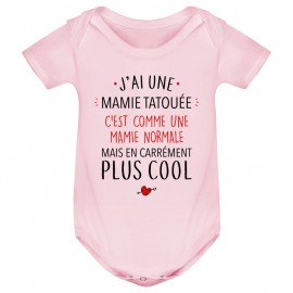 Body bébé J'ai une mamie tatouée