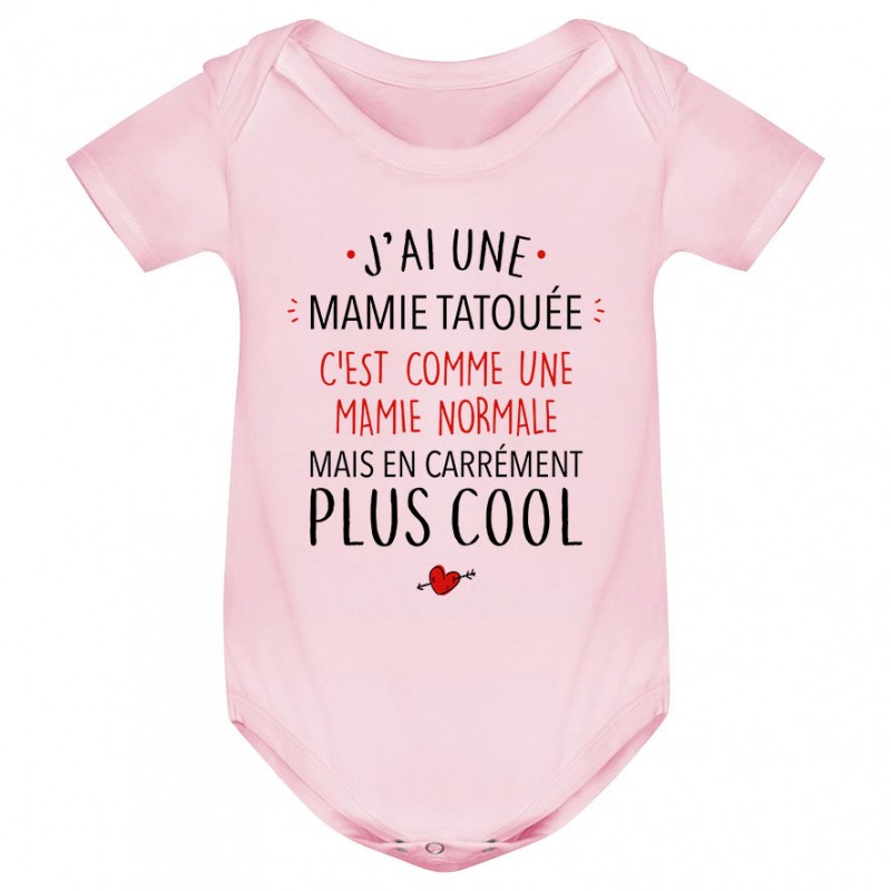 Body bébé J'ai une mamie tatouée