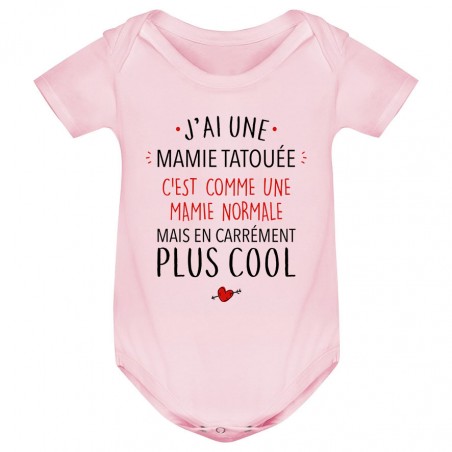 Body bébé J'ai une mamie tatouée