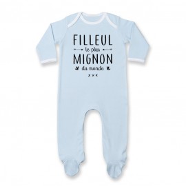 Pyjama bébé Filleul le plus mignon du monde