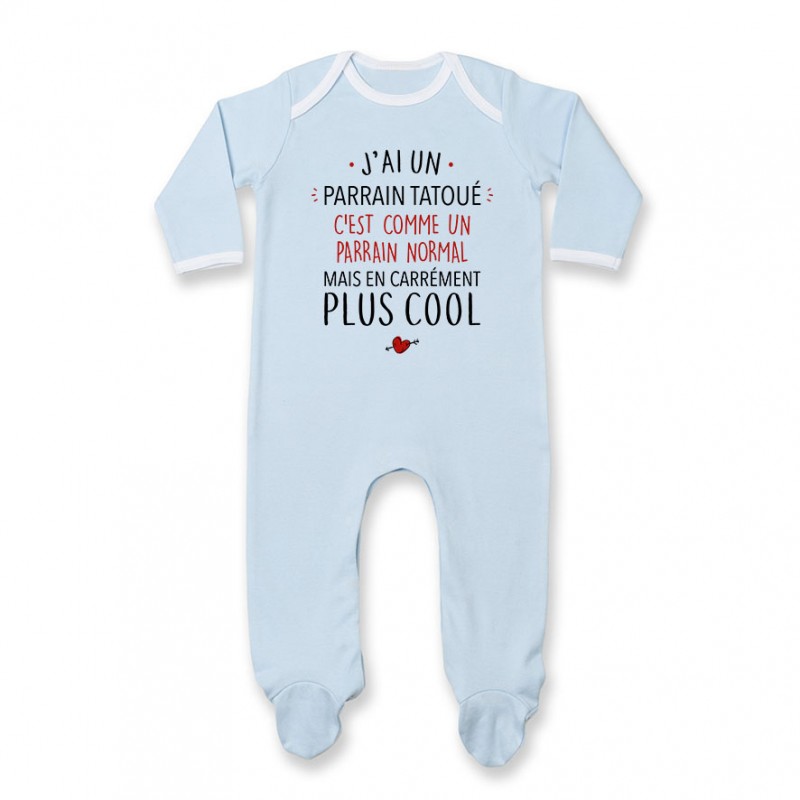 Pyjama bébé J'ai un parrain tatoué