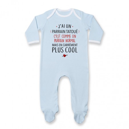 Pyjama bébé J'ai un parrain tatoué