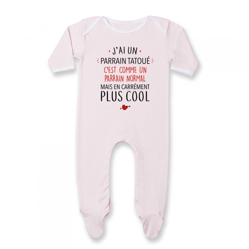 Pyjama bébé J'ai un parrain tatoué Pyjama bébé J'ai un parrain tatoué
