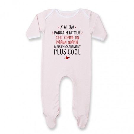 Pyjama bébé J'ai un parrain tatoué