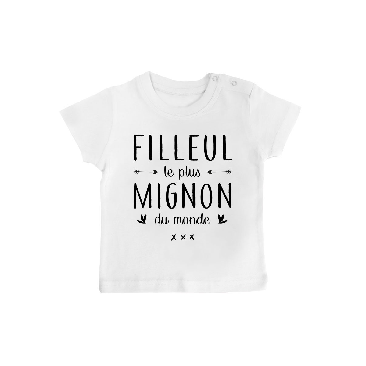 T-Shirt bébé Filleul le plus mignon du monde