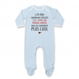 Pyjama bébé J'ai une marraine tatouée