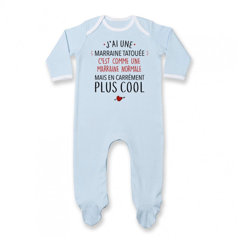 Pyjama bébé J'ai une marraine tatouée