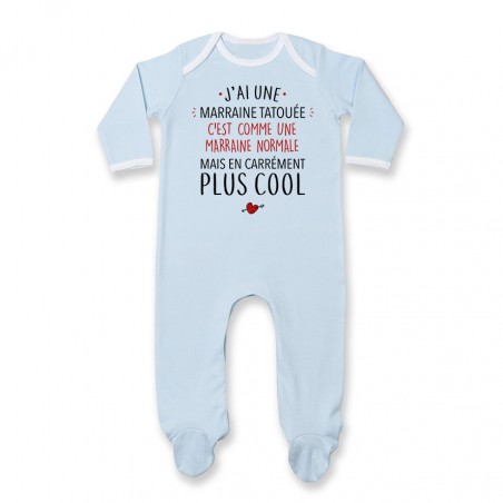 Pyjama bébé J'ai une marraine tatouée