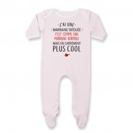 Pyjama bébé J'ai une marraine tatouée