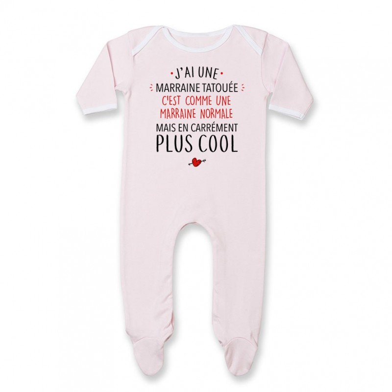 Pyjama bébé J'ai une marraine tatouée