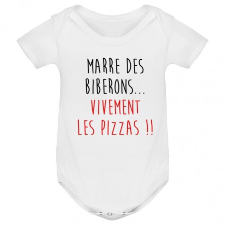 Body bébé Vivement les pizzas