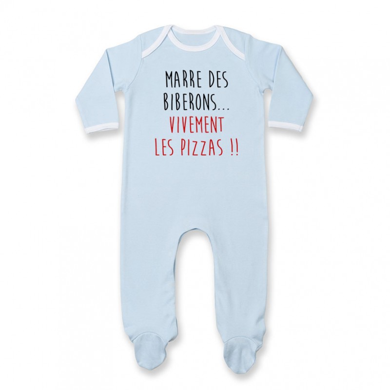 Pyjama bébé Vivement les pizzas Pyjama bébé Vivement les pizzas