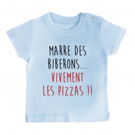 T-Shirt bébé Vivement les pizzas