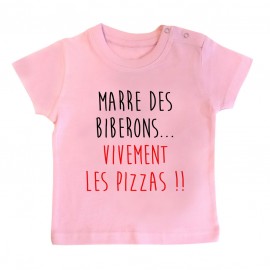 T-Shirt bébé Vivement les pizzas