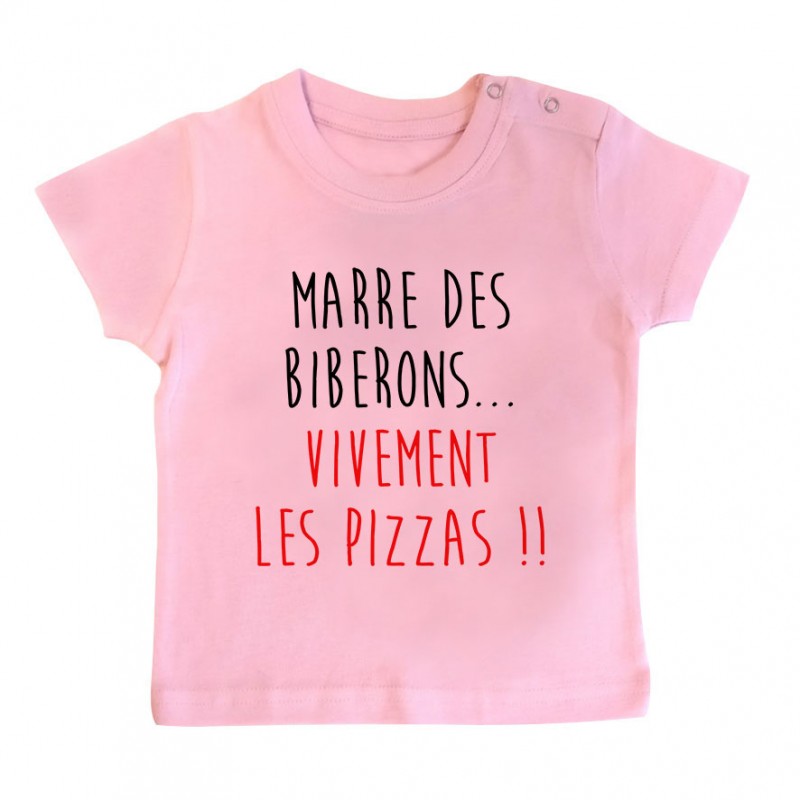 T-Shirt bébé Vivement les pizzas T-Shirt bébé Vivement les pizzas