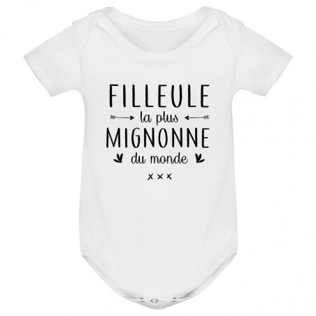 Body bébé Filleule la plus mignonne du monde