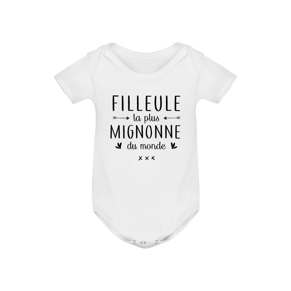 Body bébé Filleule la plus mignonne du monde