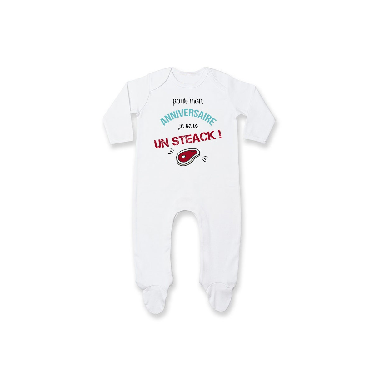 Pyjama bébé Je veux un STEACK