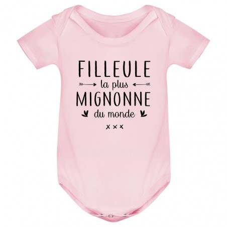 Body bébé Filleule la plus mignonne du monde