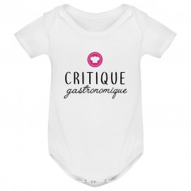 Body bébé Critique gastronomique ( version fille )