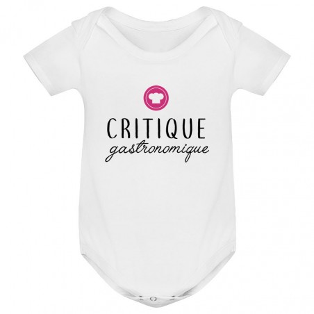 Body bébé Critique gastronomique ( version fille )