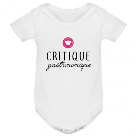 Body bébé Critique gastronomique ( version fille )