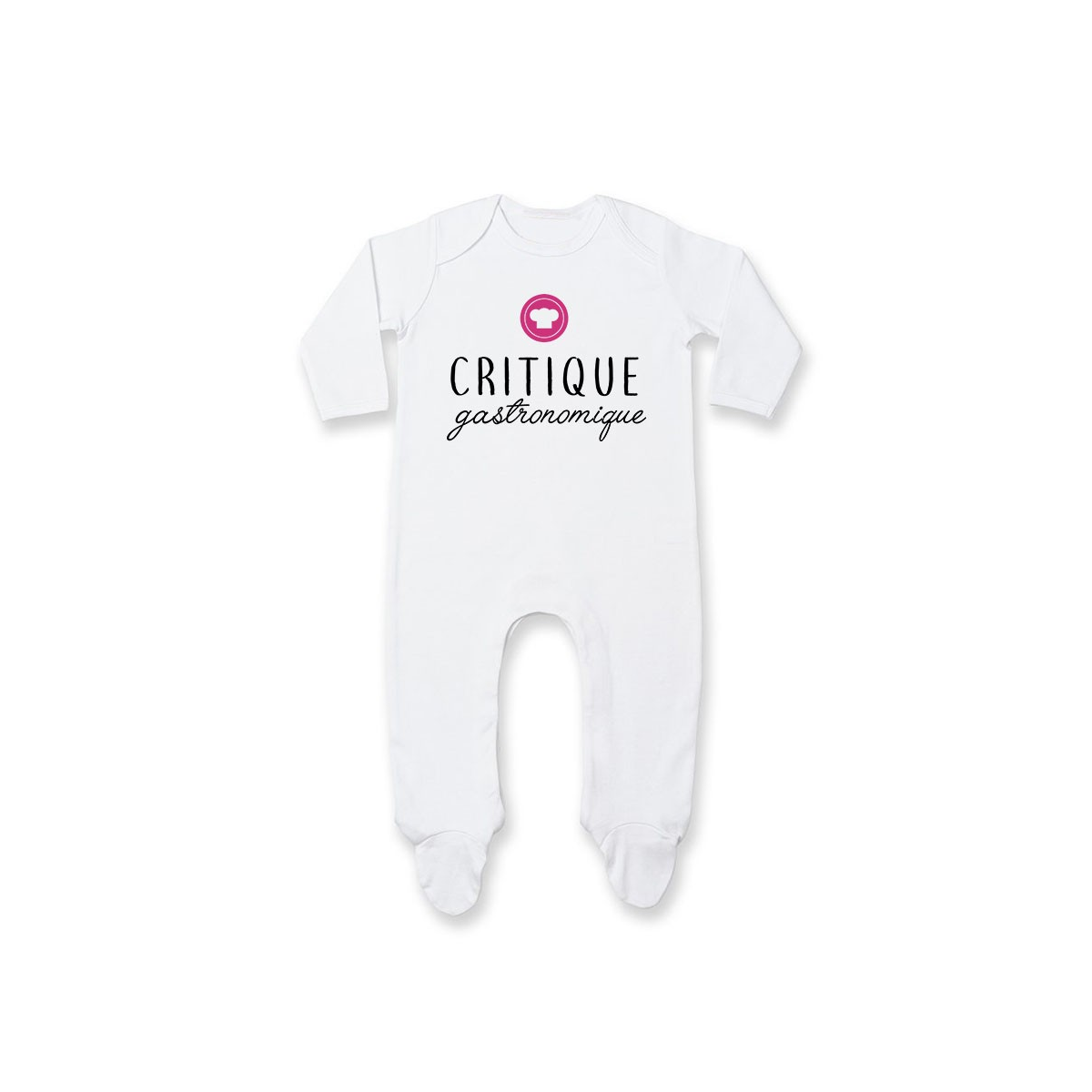 Pyjama bébé Critique gastronomique ( version fille )