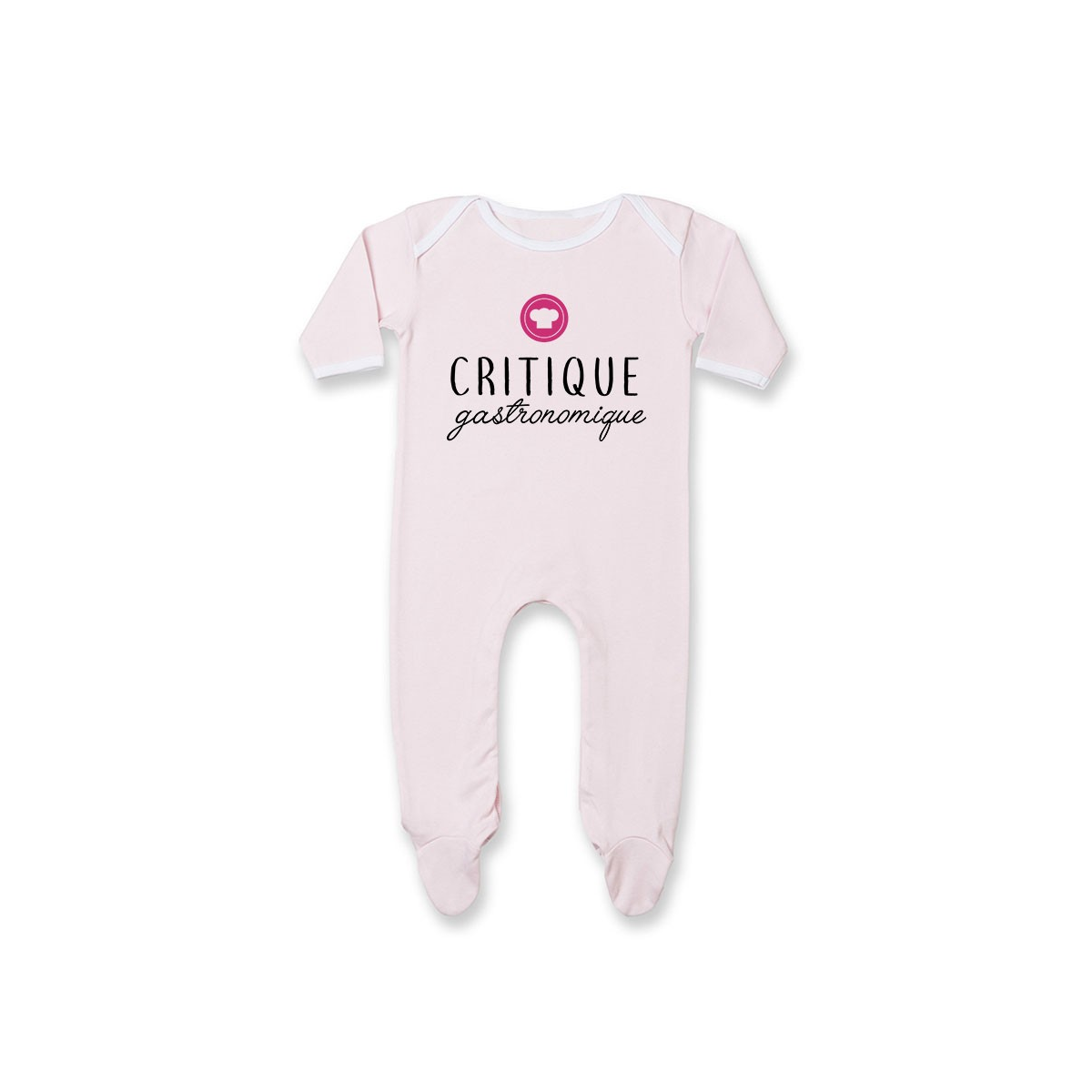 Pyjama bébé Critique gastronomique ( version fille )