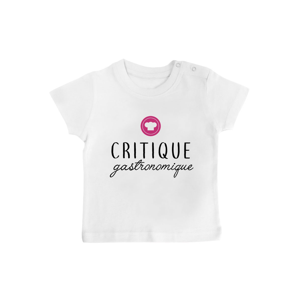 T-Shirt bébé Critique gastronomique ( version fille )