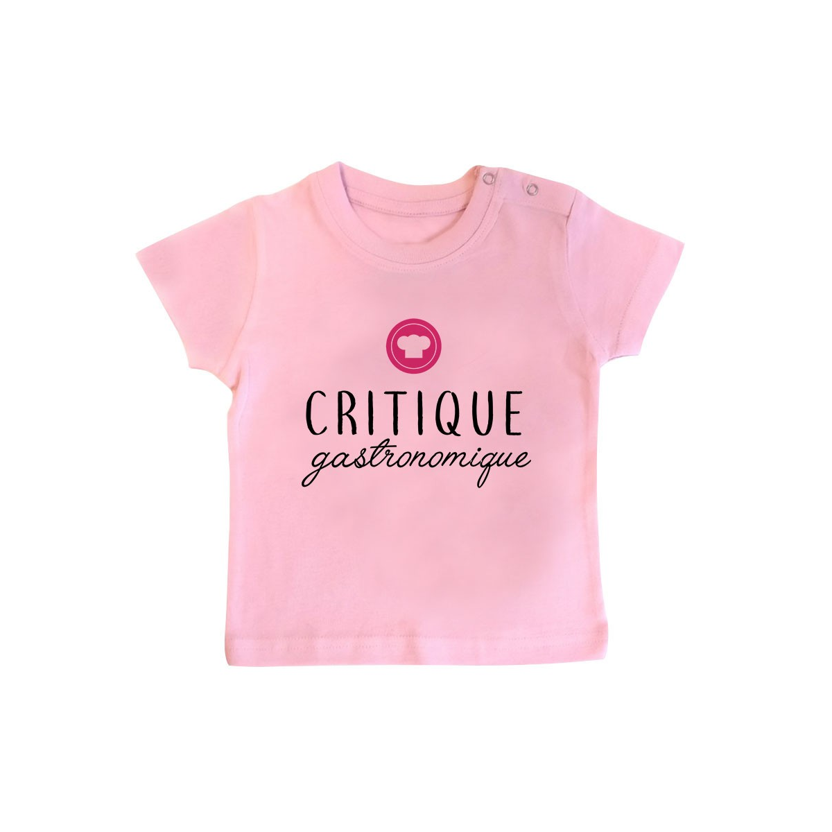 T-Shirt bébé Critique gastronomique ( version fille )