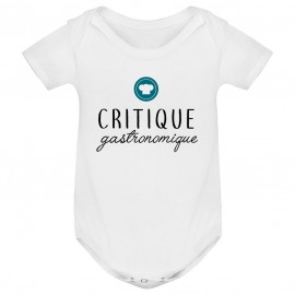 Body bébé Critique gastronomique ( version garçon )