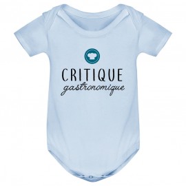 Body bébé Critique gastronomique ( version garçon )