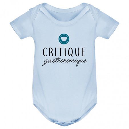 Body bébé Critique gastronomique ( version garçon )