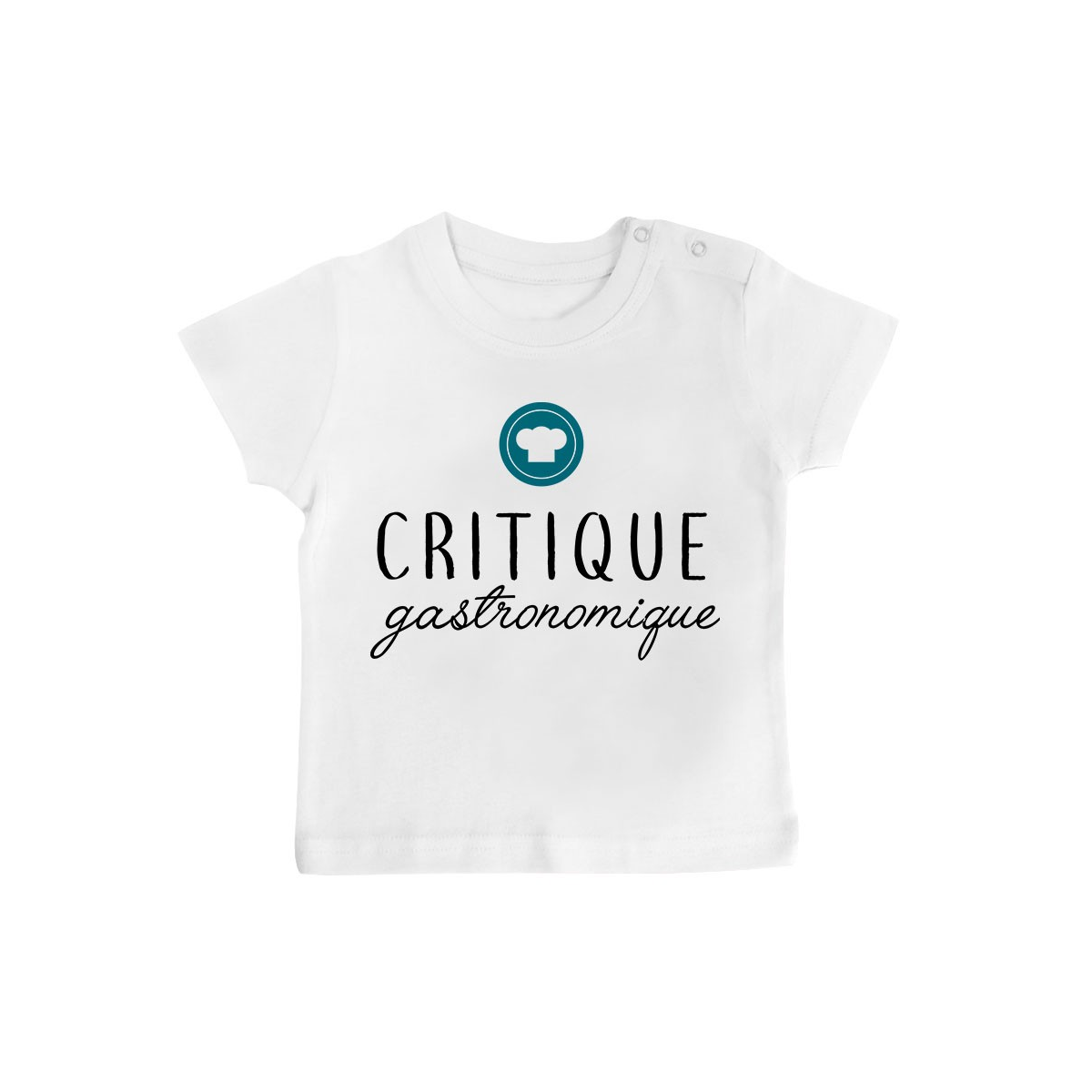 T-Shirt bébé Critique gastronomique ( version garçon )