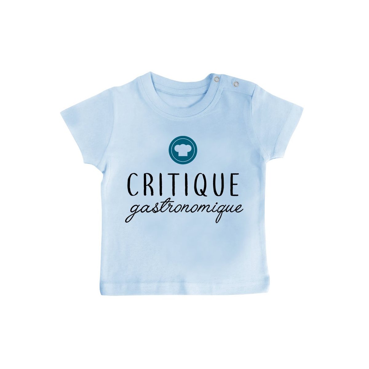 T-Shirt bébé Critique gastronomique ( version garçon )