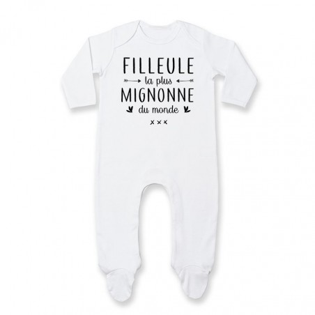 Pyjama bébé Filleule la plus mignonne du monde