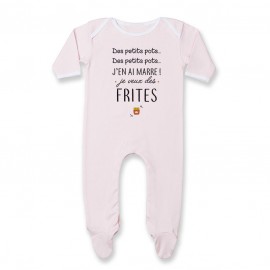 Pyjama bébé J'en ai marre je veux des frites