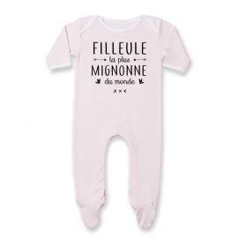 Pyjama bébé Filleule la plus mignonne du monde