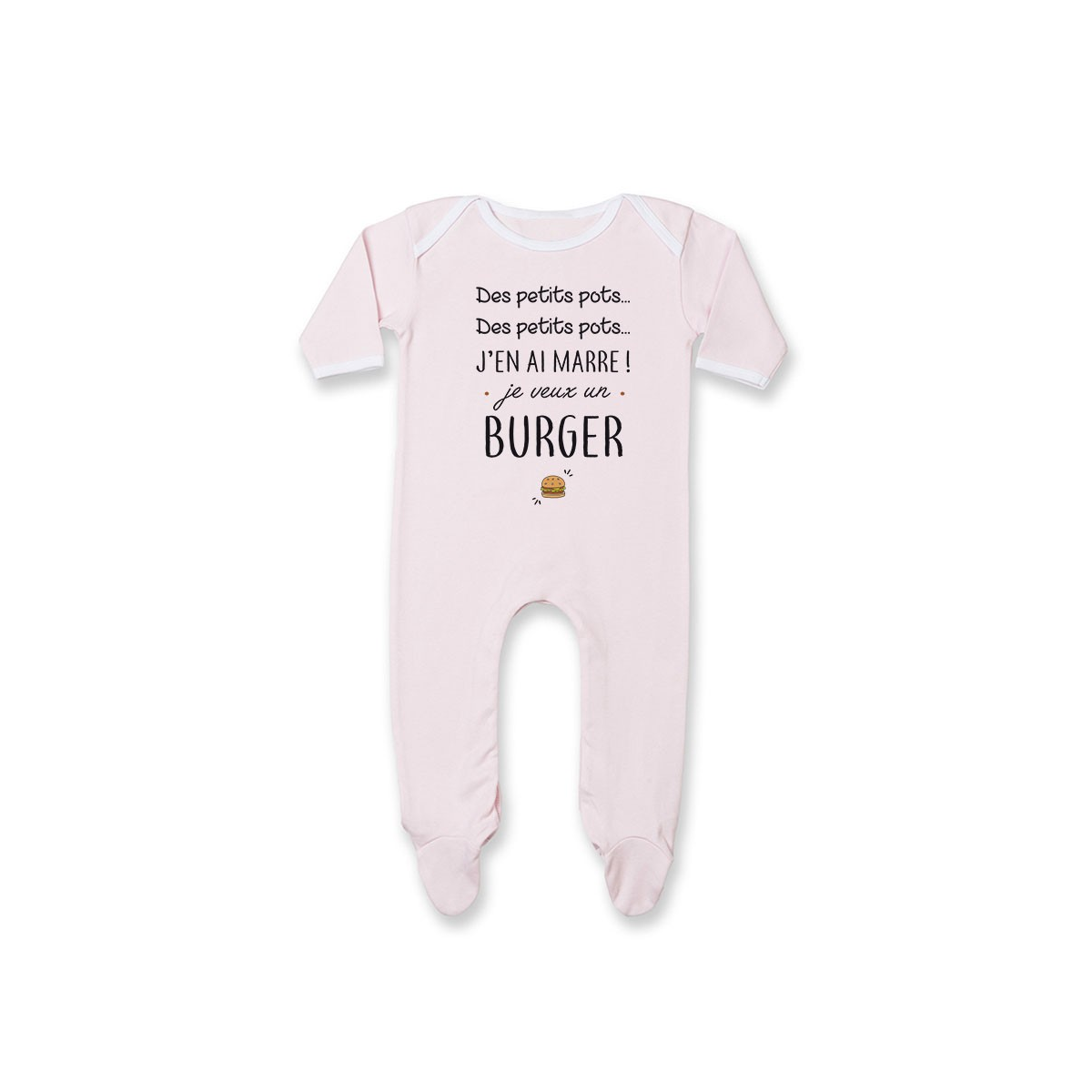 Pyjama bébé J'en ai marre je veux un burger