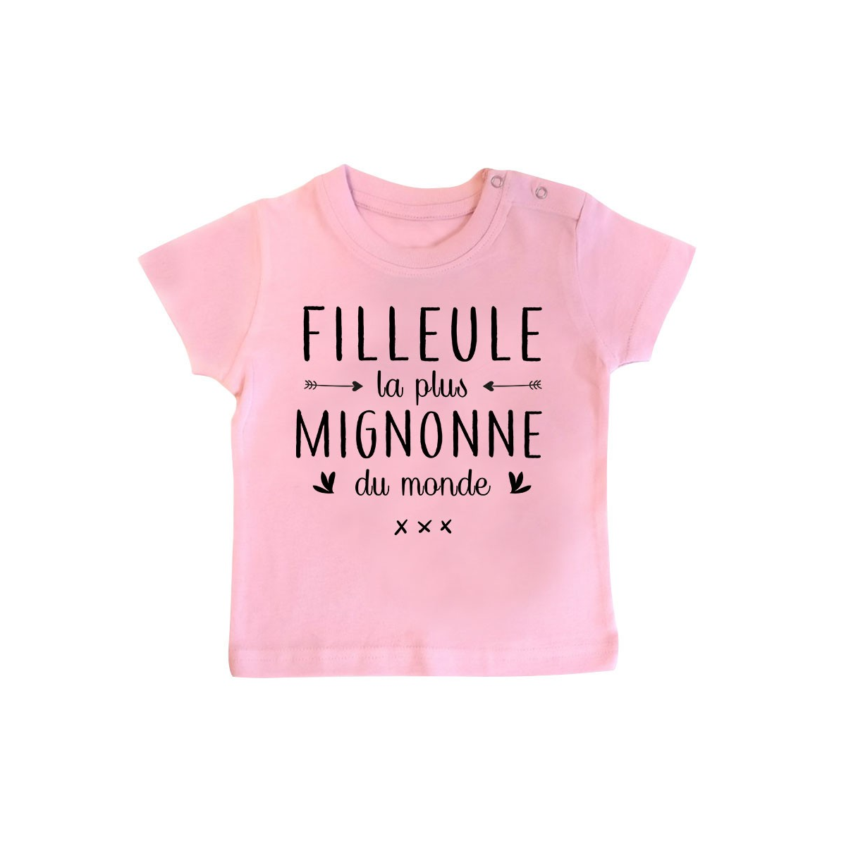 T-Shirt bébé Filleule la plus mignonne du monde