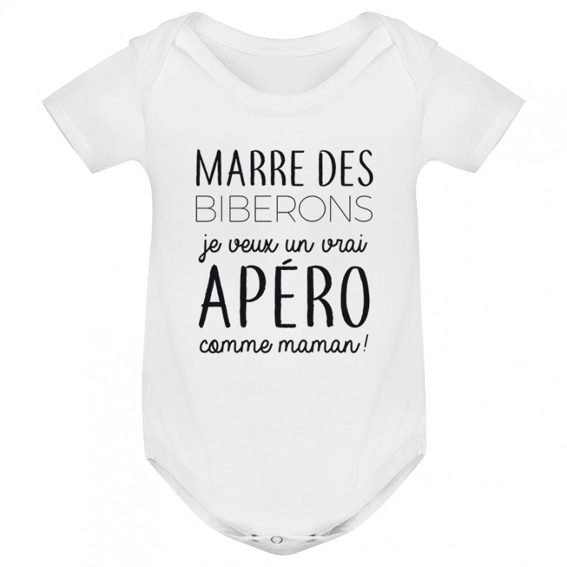 Body bébé Je veux un vrai apéro comme maman