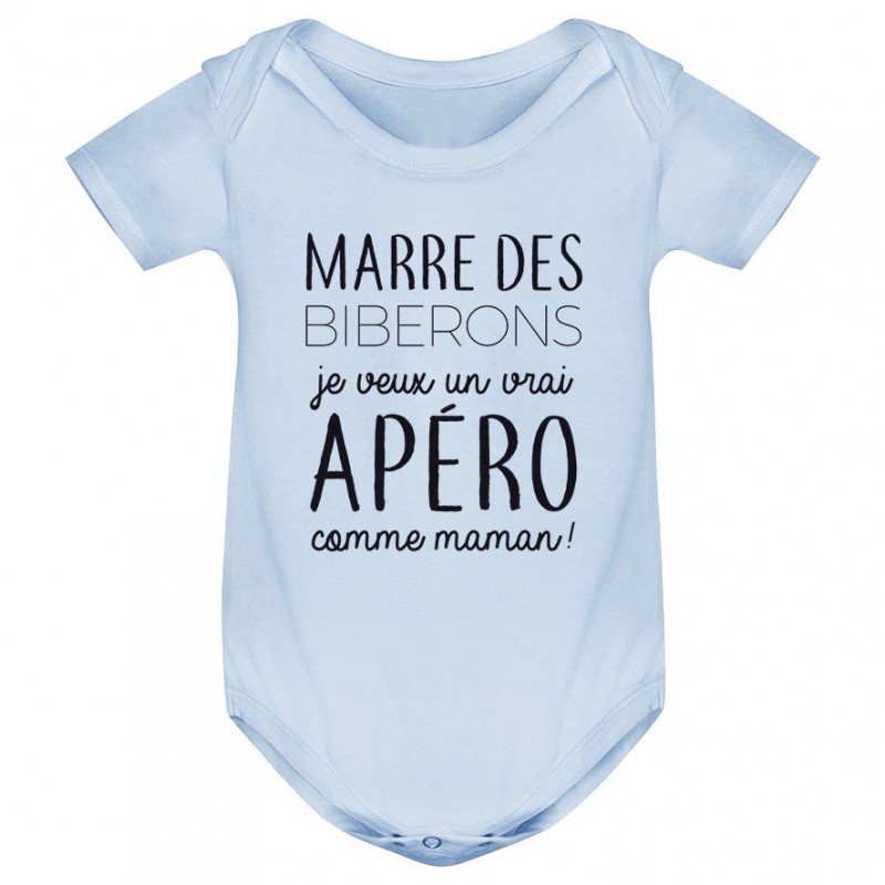 Body bébé Je veux un vrai apéro comme maman Body bébé Je veux un vrai apéro comme maman