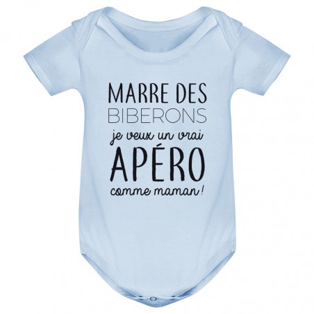 Body bébé Je veux un vrai apéro comme maman