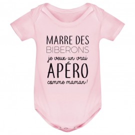 Body bébé Je veux un vrai apéro comme maman